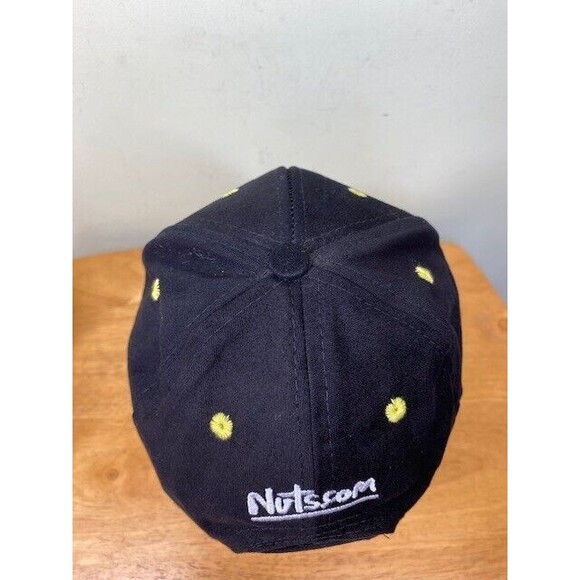 Nuts.com Hat Adult Adjustable Strapback Black Embroidered Logo Baseball Cap - Picture 7 of 10